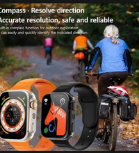 Ultra Smart Watch Bundle with 7-in-1 Interchangeable Straps, Fitness Tracker, Bluetooth Call, Heart Rate Monitor, & Wireless Charging Case